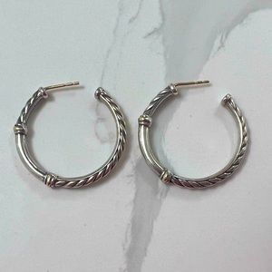 David Yurman Metro Hoop Earrings